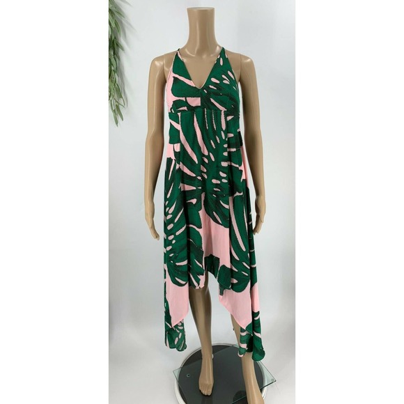 Express Womens Palm Leaf Maxi Dress Size 0 - Picture 3 of 9